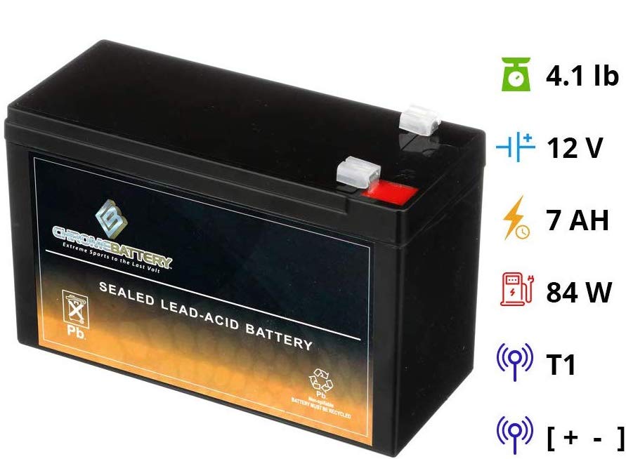 Chrome Battery 12V 7AH lead acid battery