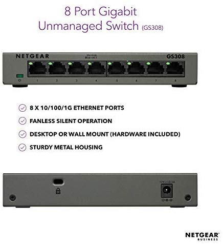 NETGEAR 8-Port Gigabit Ethernet Unmanaged Switch