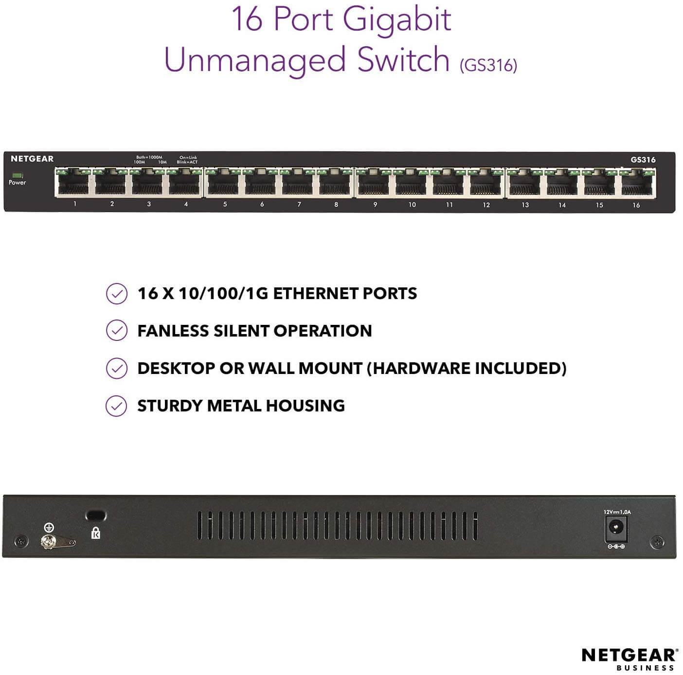 Netgear GS316 16 port Gigabit Switch