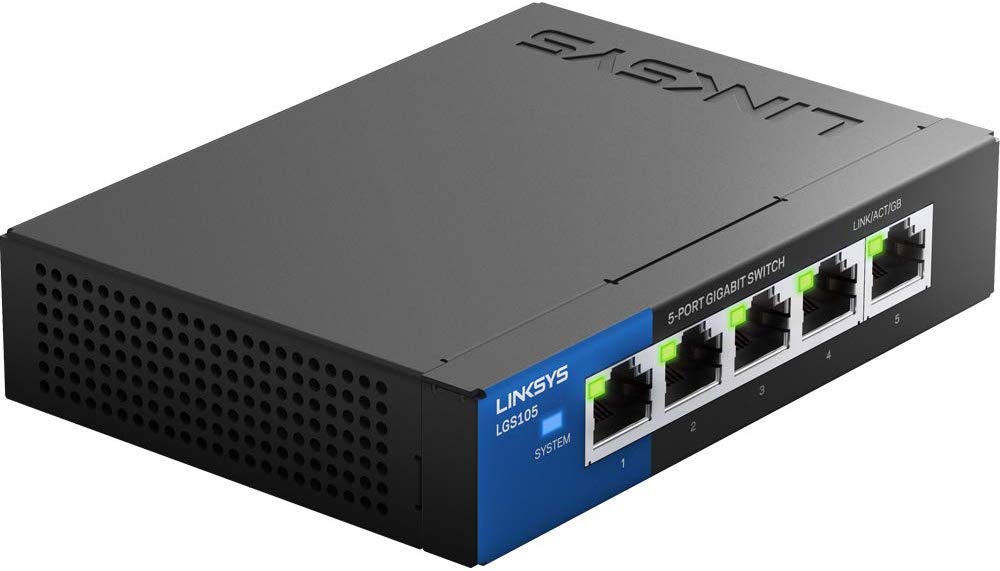  Linksys Business LGS105 5-Port Gigabit Ethernet Switch