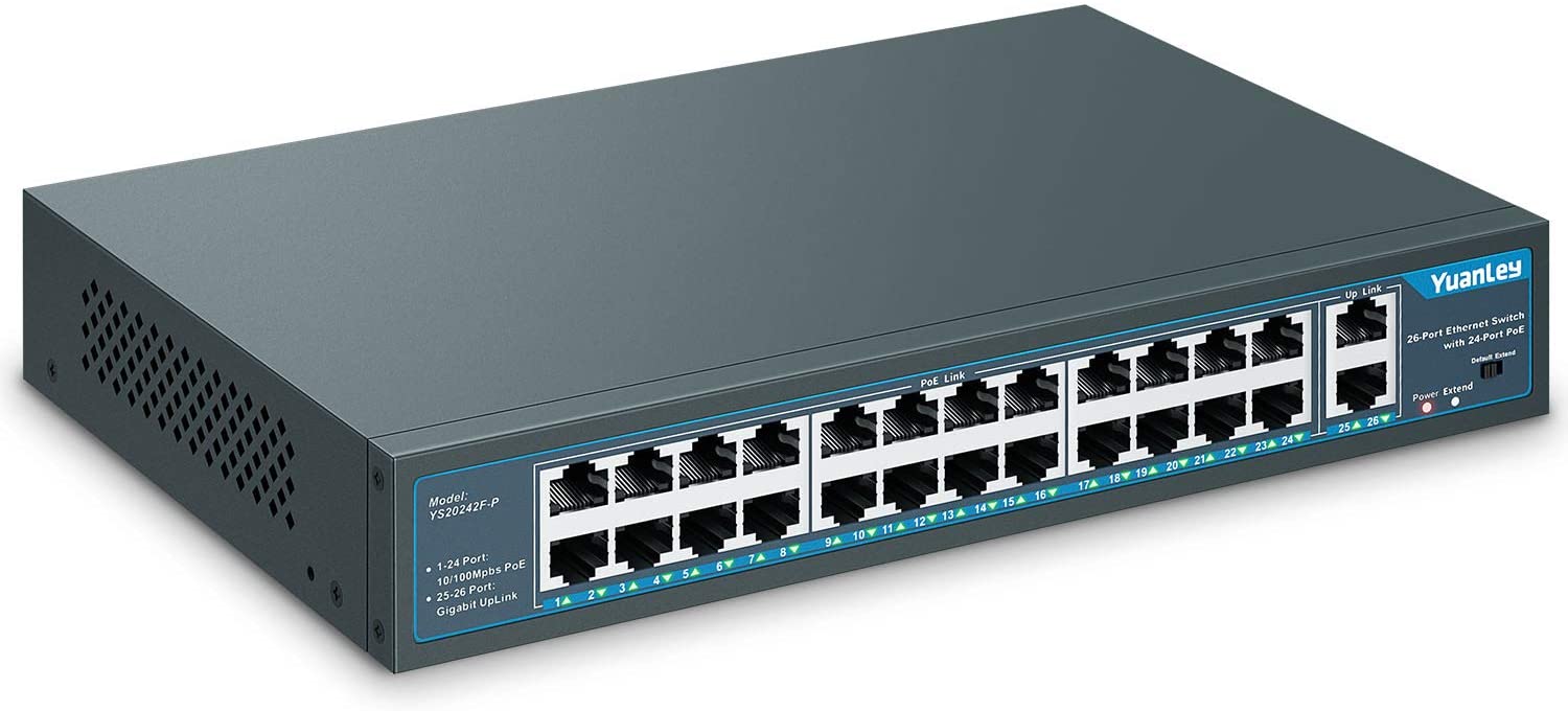  YuanLey 26 Port PoE Switch